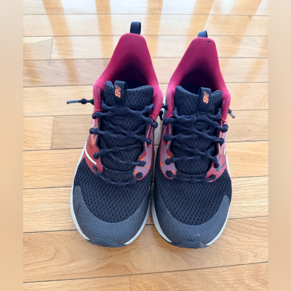 New Balance Gray and Red Sneakers